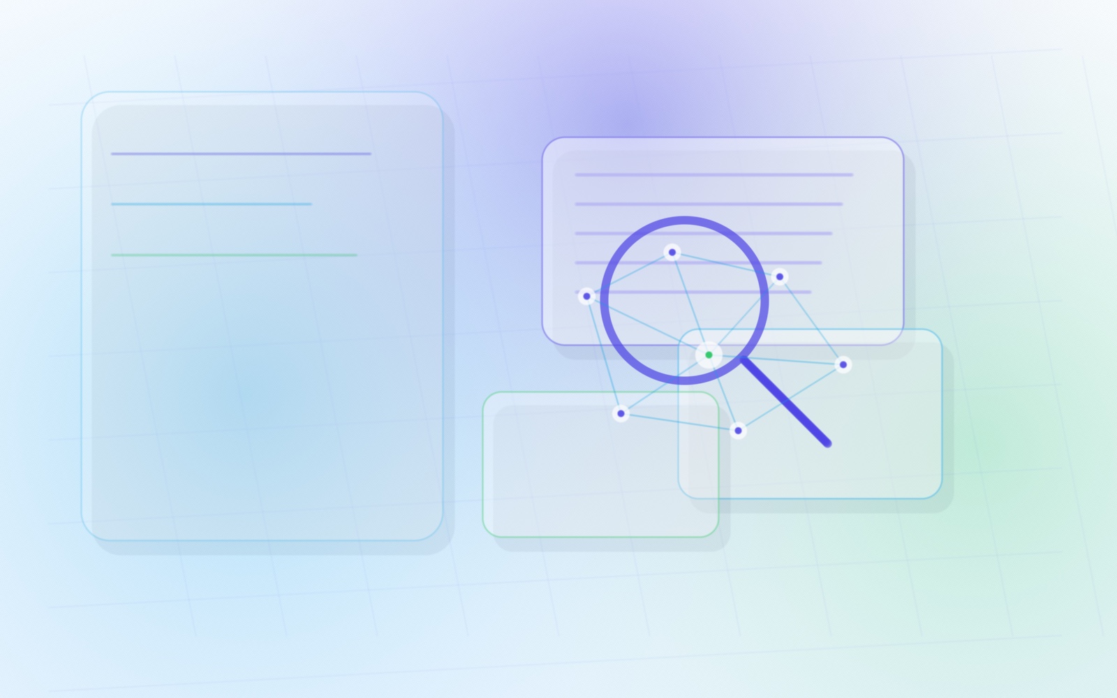 Абстрактная светлая hero-картинка для AI-index, поиска и машинного чтения сайта